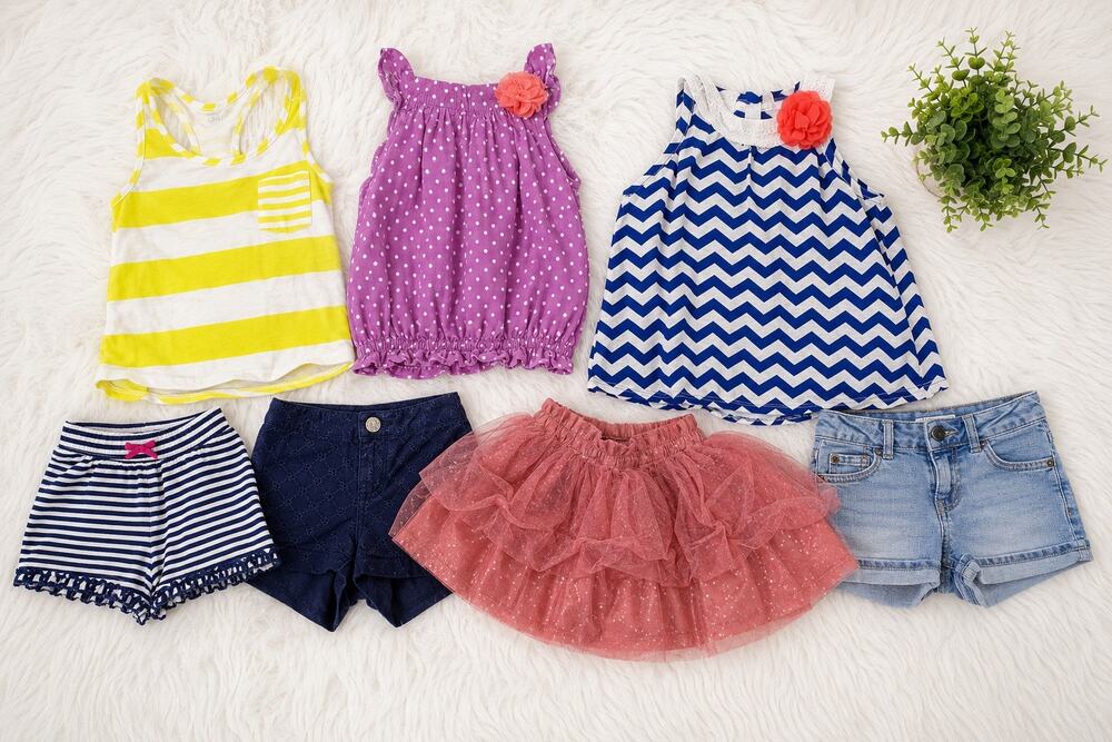 Girls 4T Clothing Bundle | DKNY, Gymboree, Dress, Short, Tank & Tutu 7 Pieces